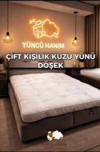 Yüncü Hanım Kuzu Yünü Çift Kişilik Döşek 1