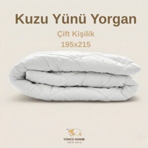 Yüncü Hanım Çift Kişilik Kuzu Yünü Yorgan