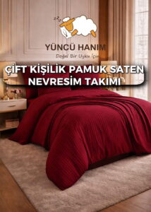 Yüncü Hanım Çift Kişilik Pamuk Saten Nevresim Takımı