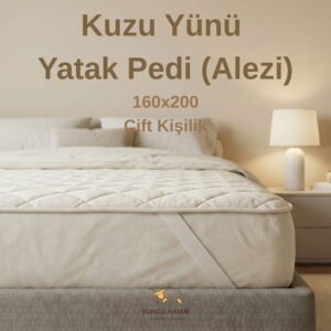 Yüncü Hanım Yün Yatak Pedi Çift Kişilik 160x200 1