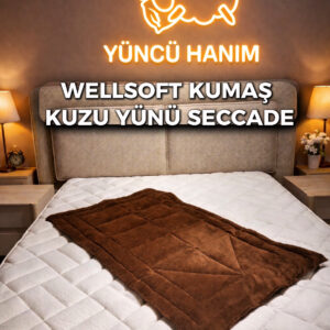 Kuzu Yünü Dolgulu Seccade | 70x110 cm | 500 gr %100 Merinos Yünü