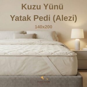 Yüncü Hanım Kuzu Yünü Yatak Pedi 140x200 1